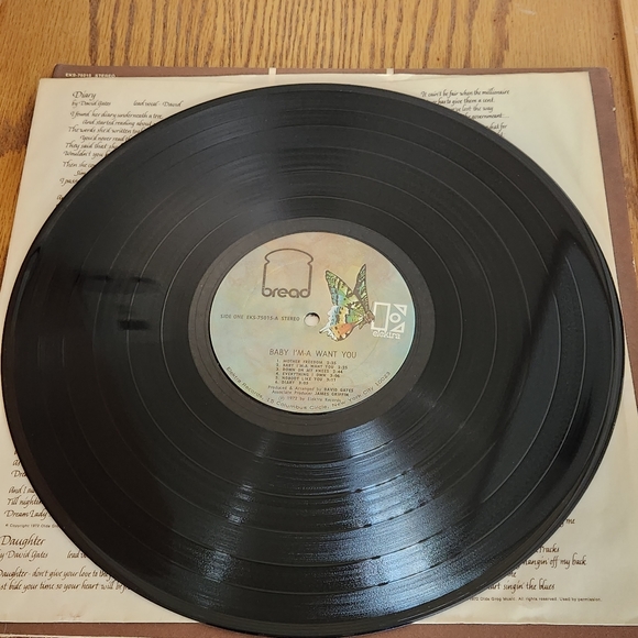 BREAD-BABY I'M A WANT YOU VINYL LP GATEFOLD 1972 ELEKTRA - Picture 6 of 7